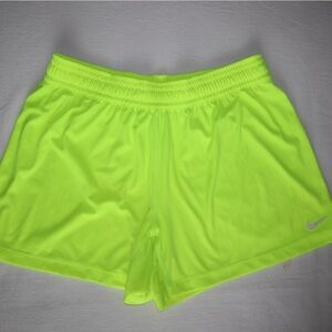 Neon yellow Nike shorts - size medium